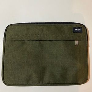 Jack Spade green laptop sleeve